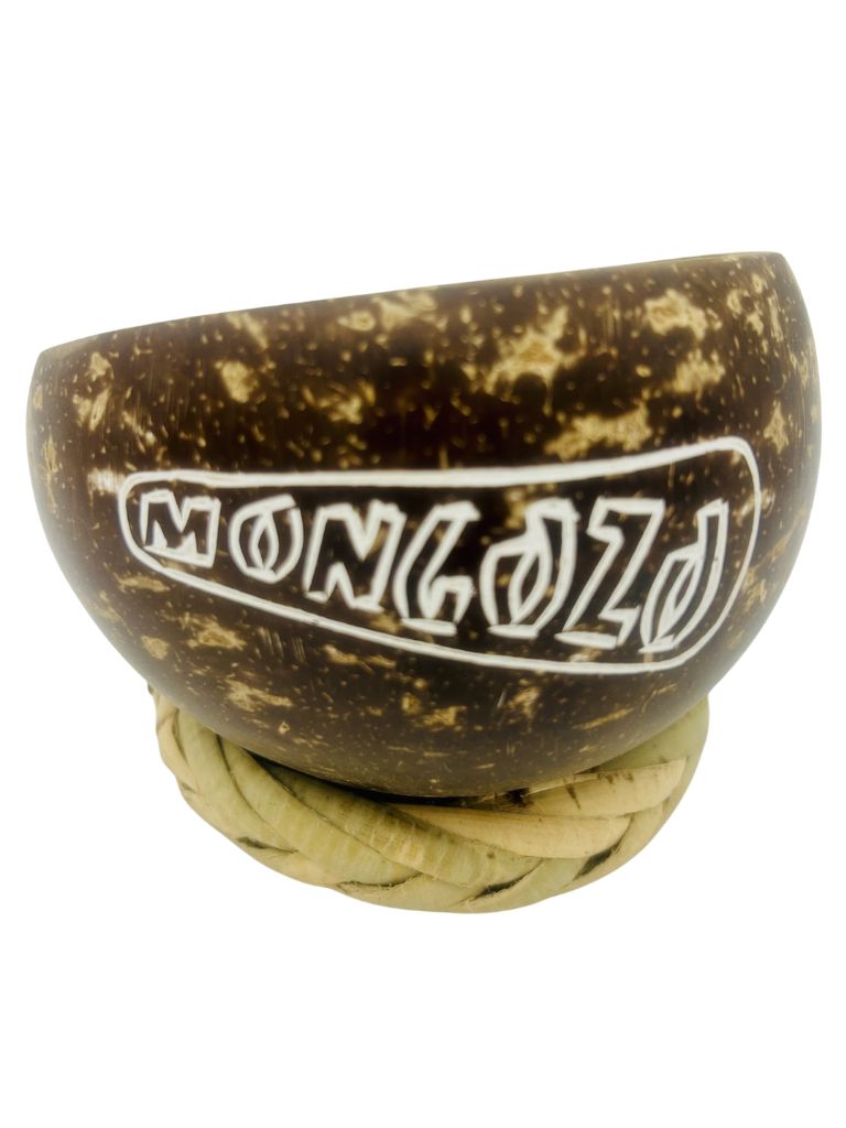 Mongozo coconut cup and stand
