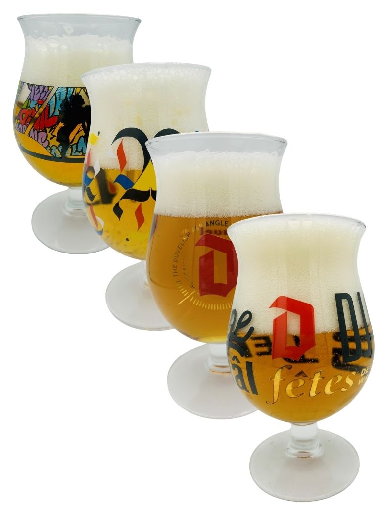 Duvel Fake, Letman, Perfect Serve and Fete de Wallonie set of 4 33cl boxed