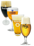 Bargain set of 4 33cl Belgian beer glasses (Super 8, Moeder Overtse, Rodenbach & Floreffe) - Beer Glass Enthusiast